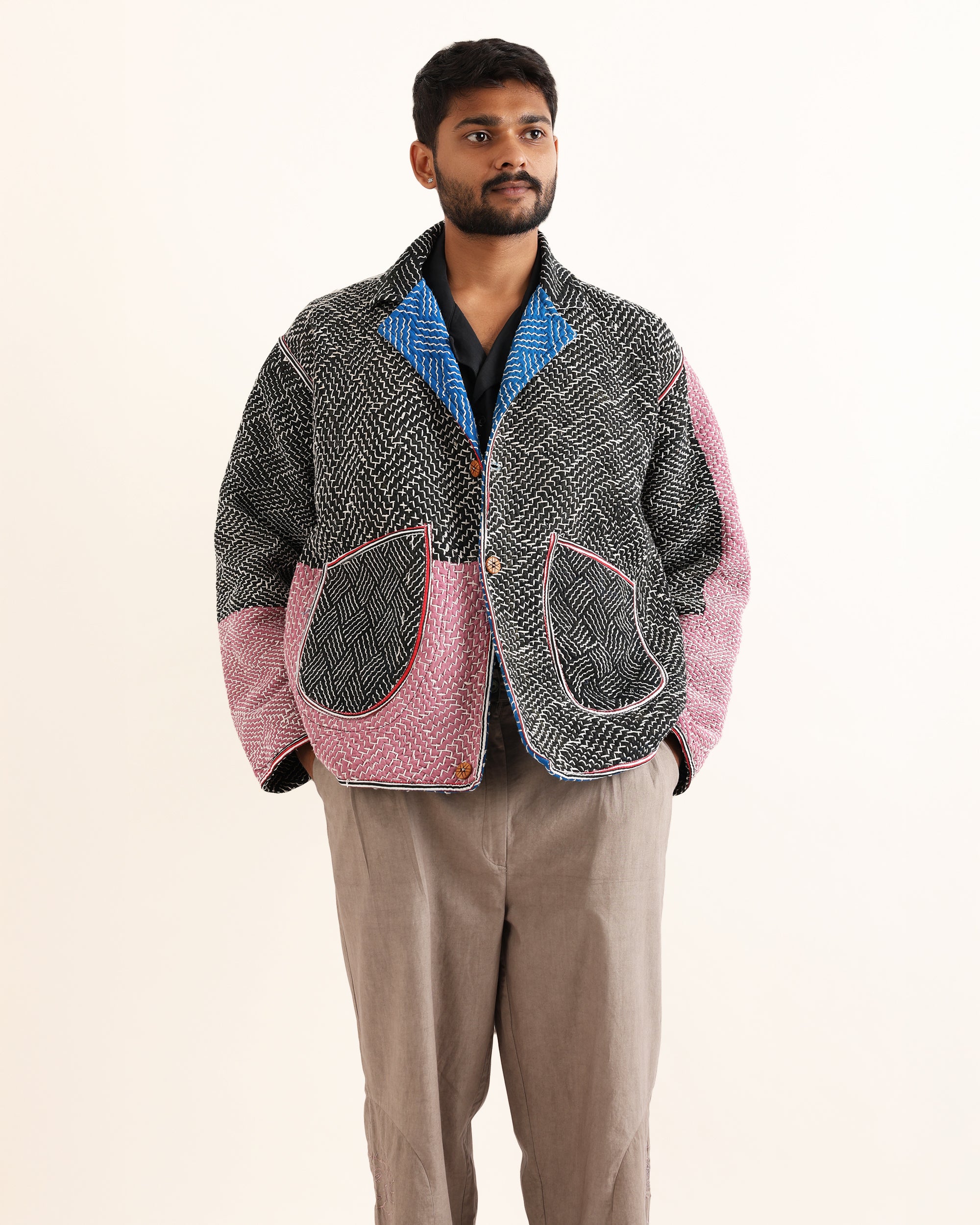 Traveller Reversible Kantha Jacket