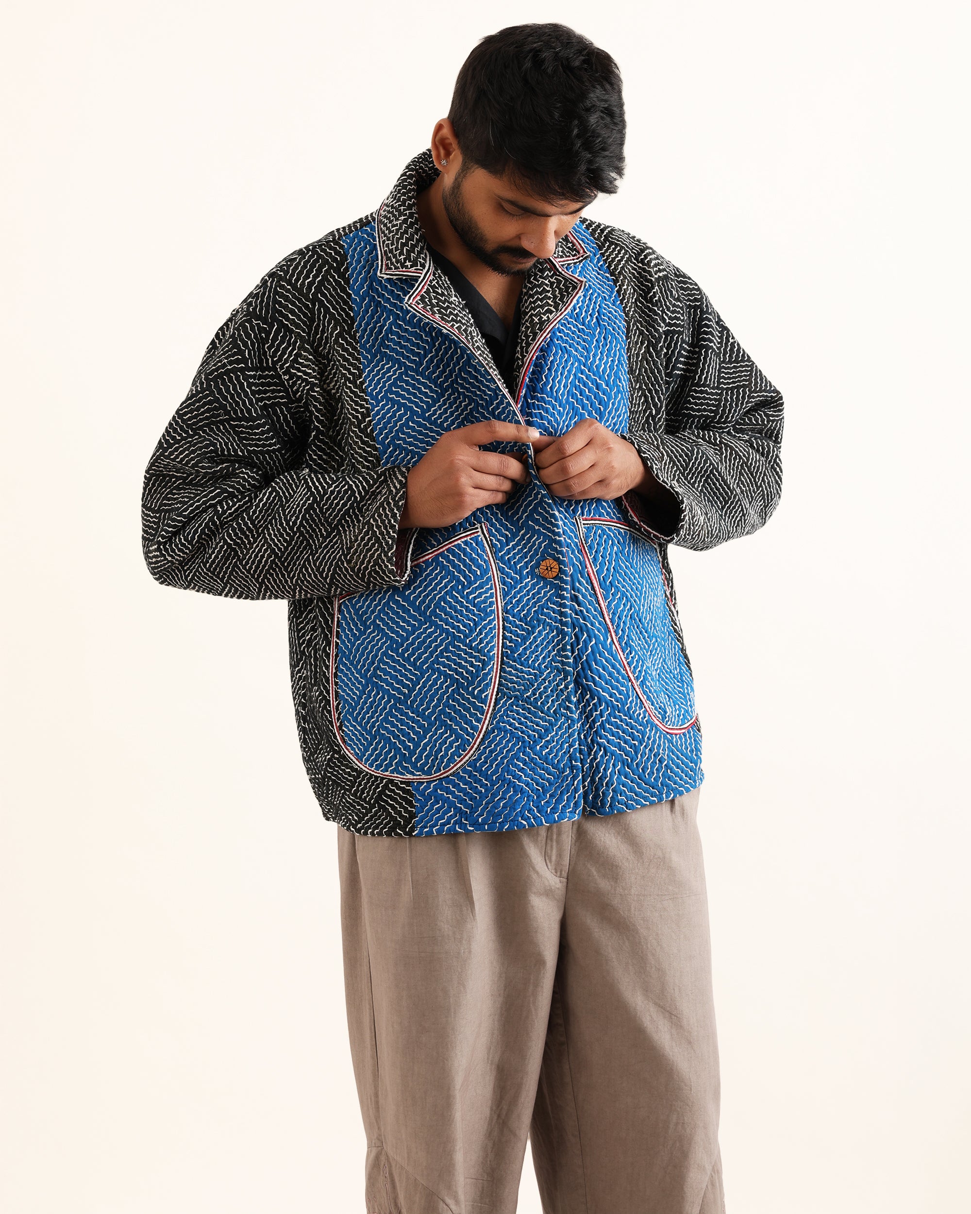 Traveller Reversible Kantha Jacket