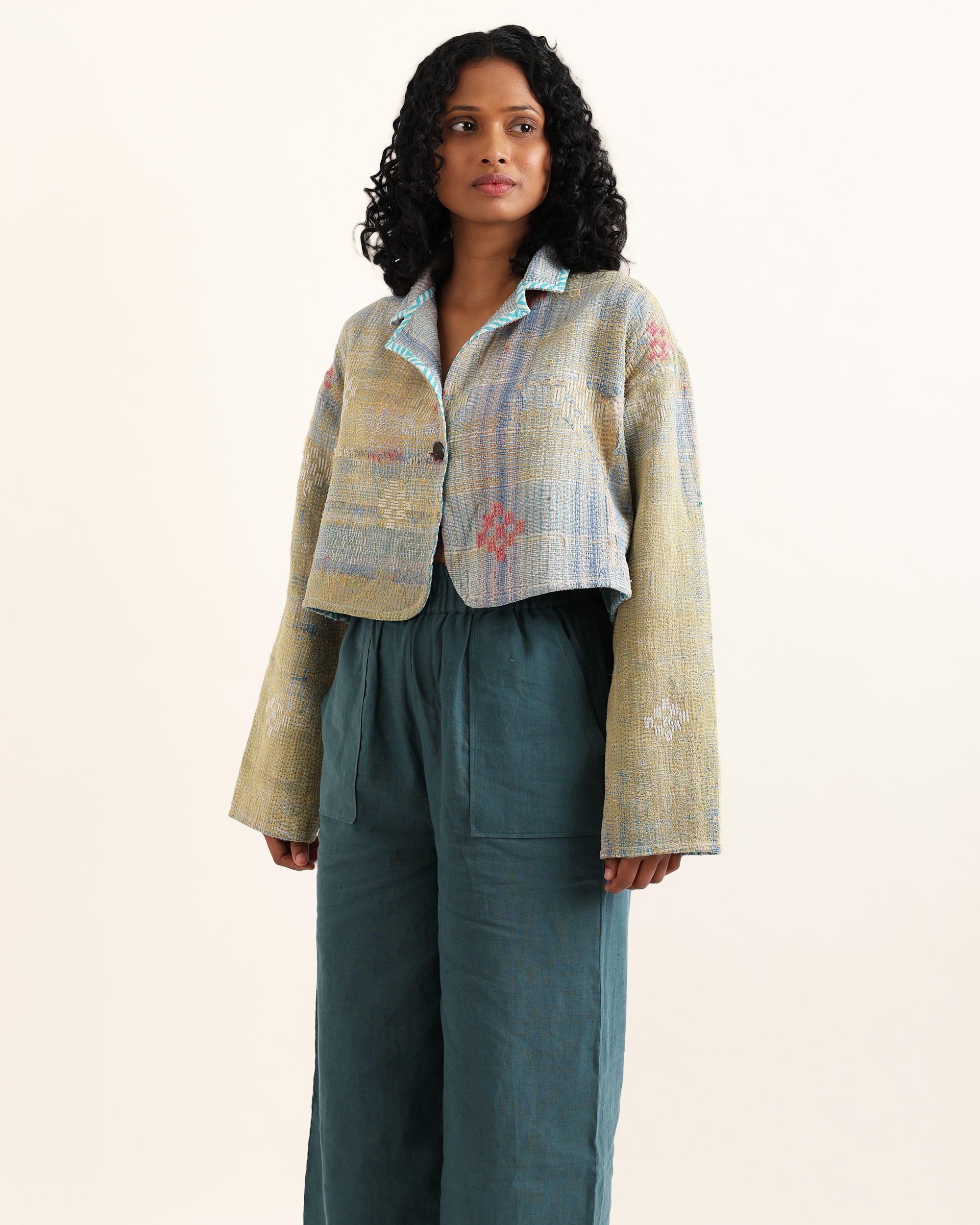 Lopa Reversible Kantha Jacket