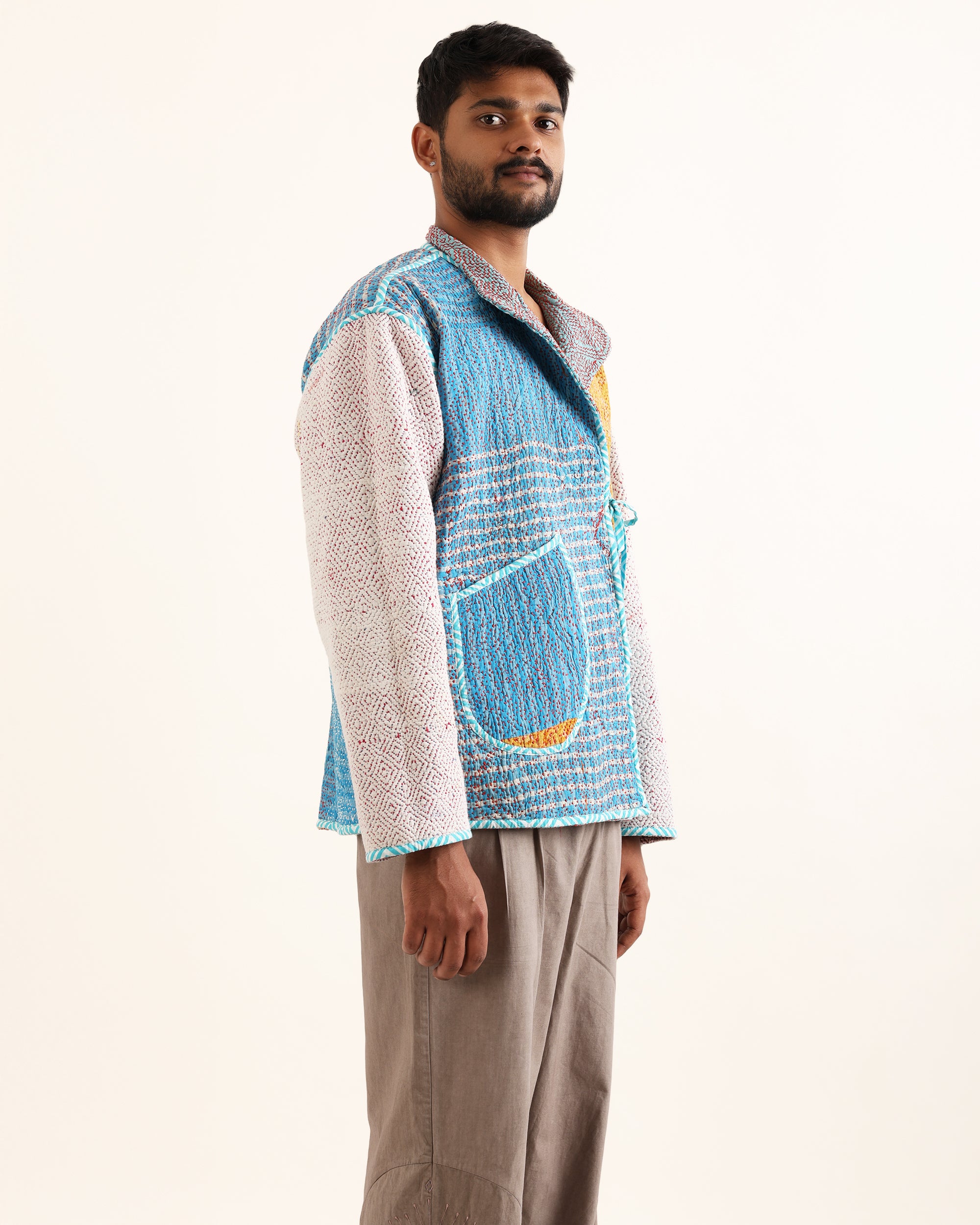Purbo Reversible Kantha Jacket