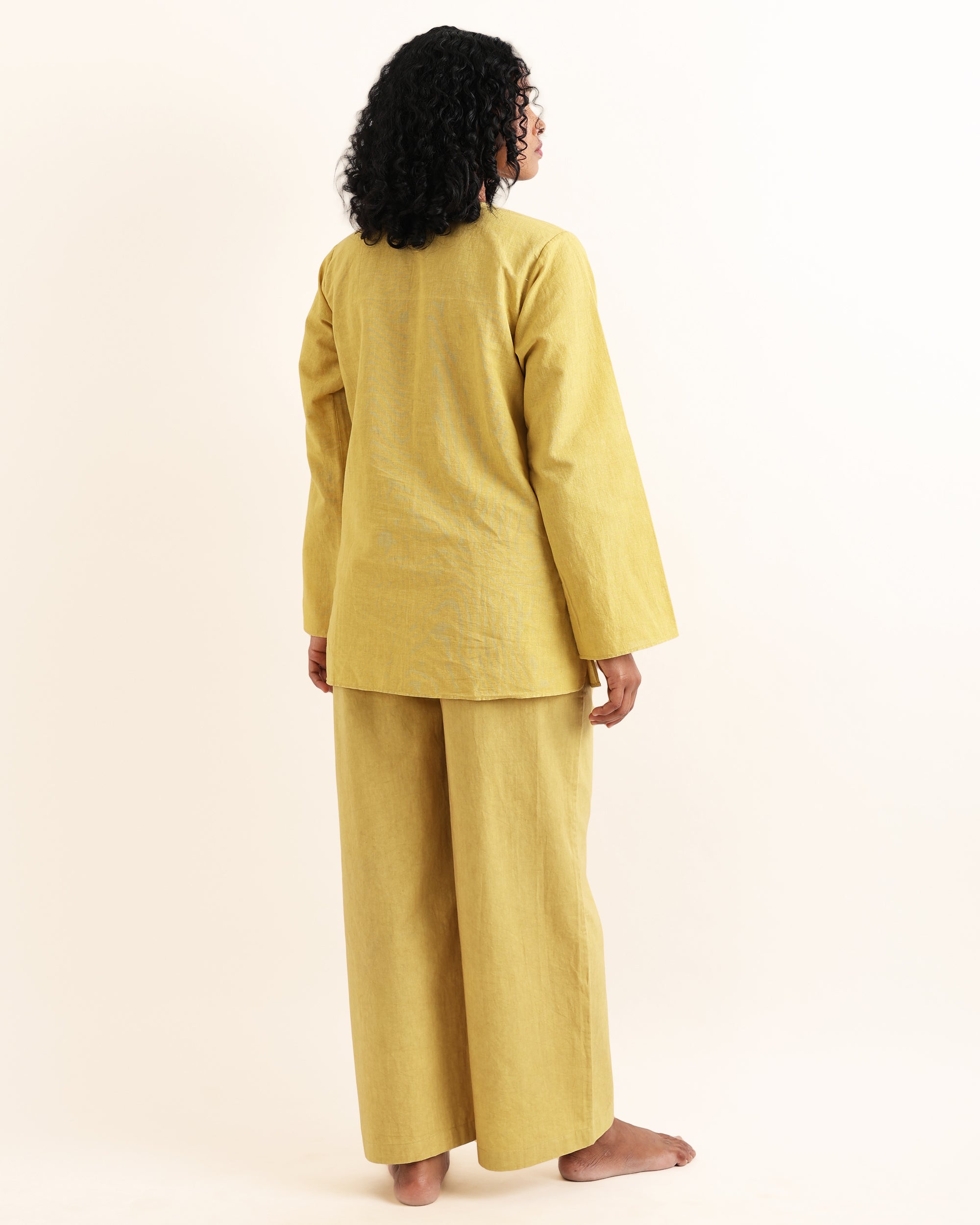 Lotus Embroidered Kurta Co-ord Set