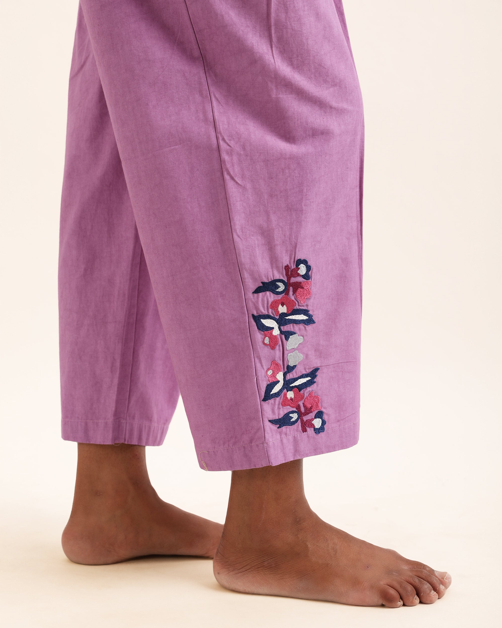 MIERA PURPLE FRONT PLEAT DANDY PANTS