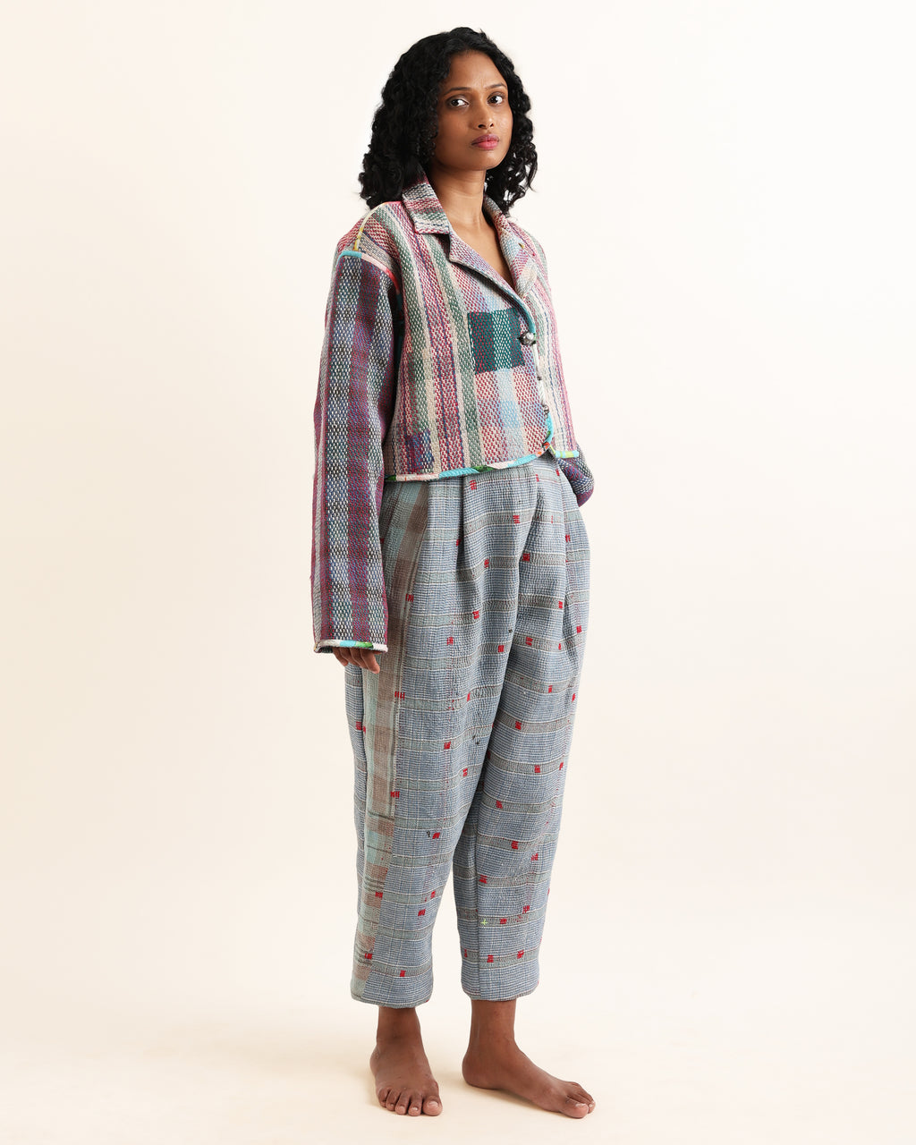 Lopa Reversible Kantha Jacket