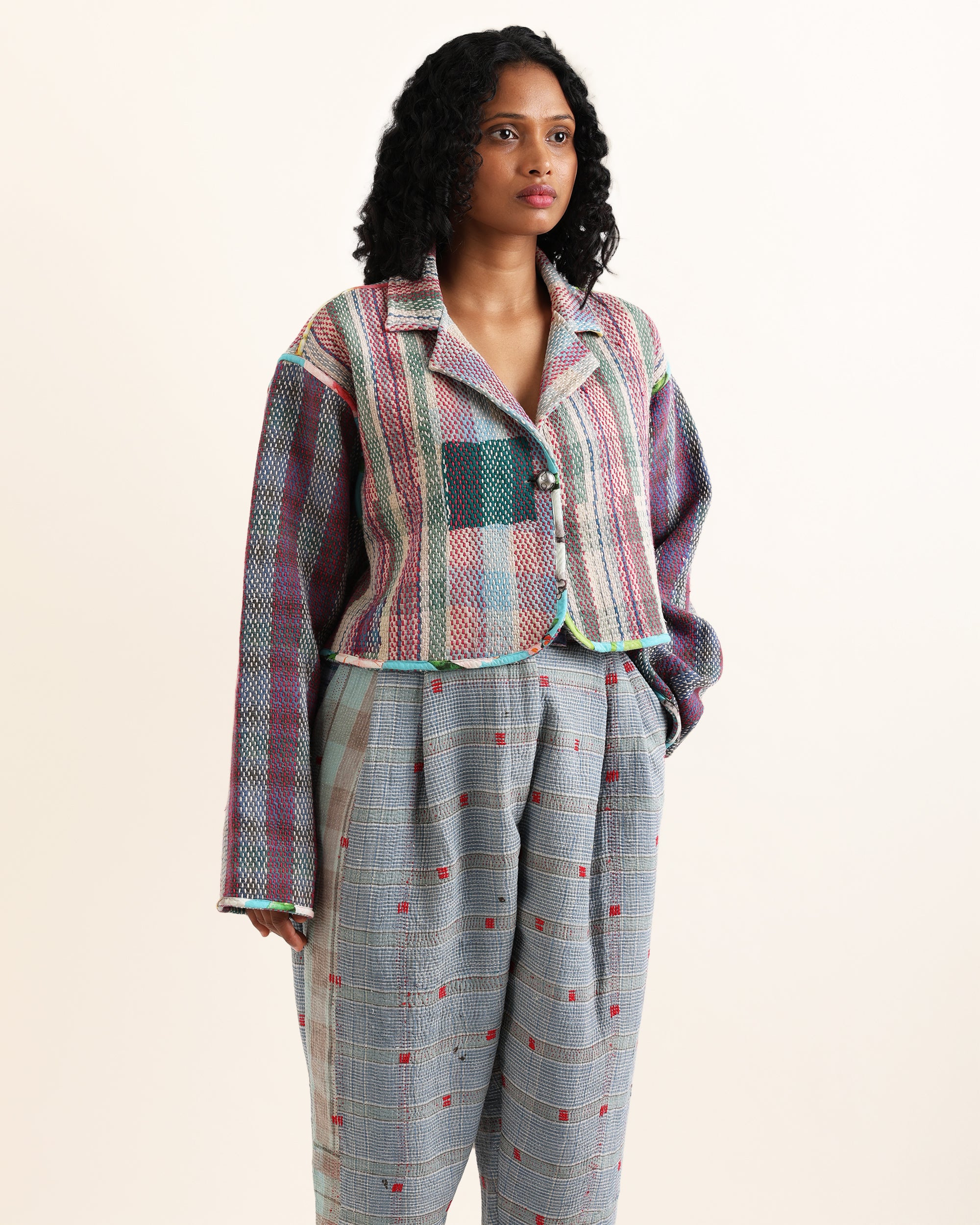 Lopa Reversible Kantha Jacket