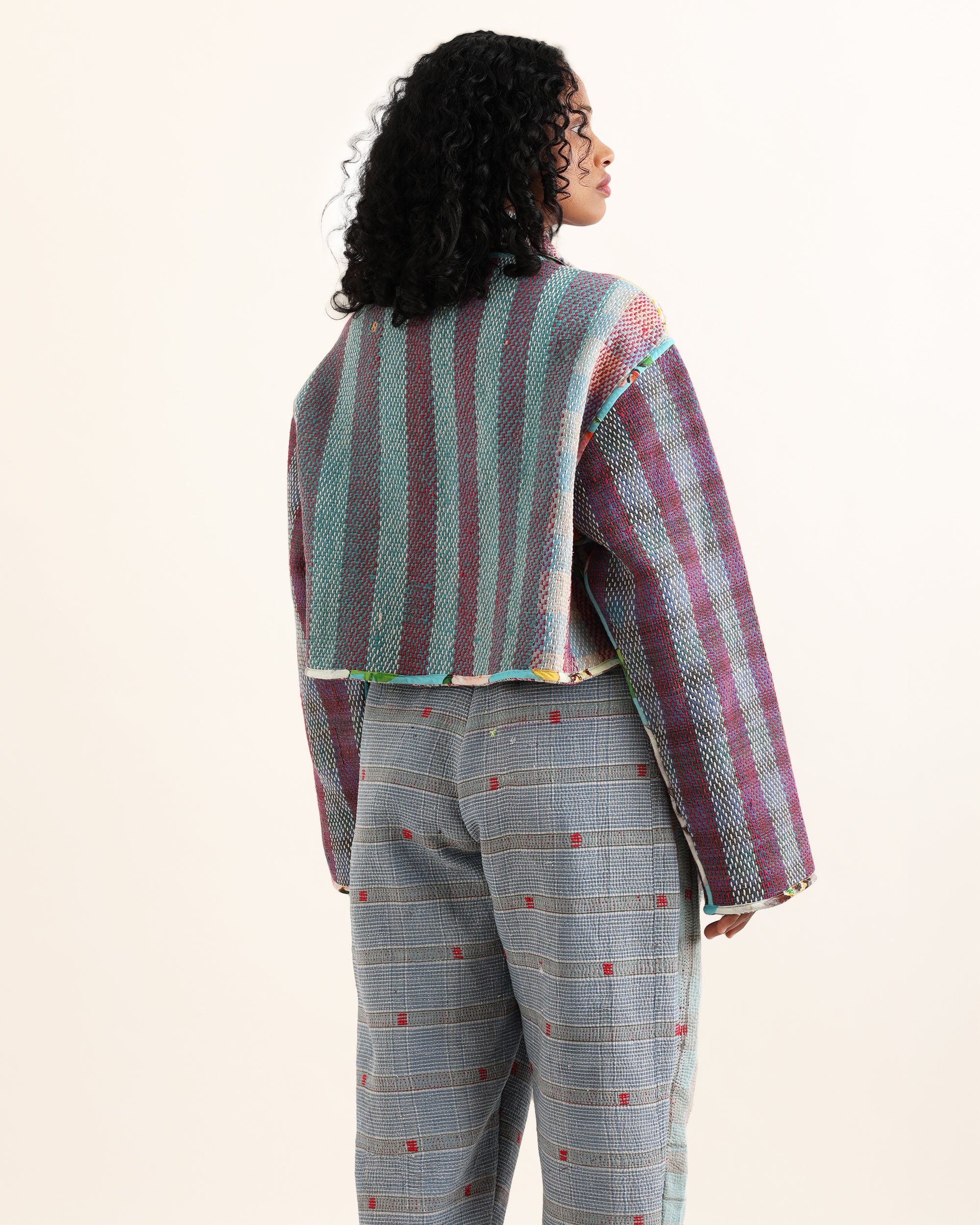 Lopa Reversible Kantha Jacket
