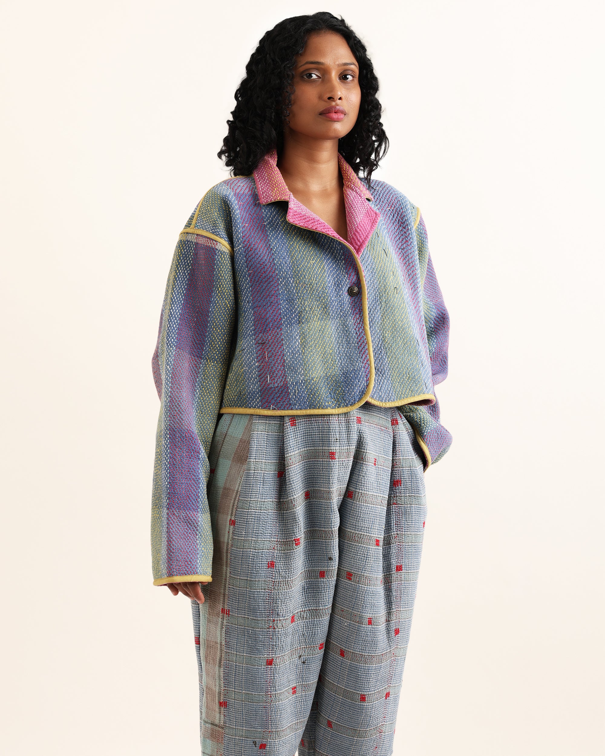 Lopa Reversible Kantha Jacket