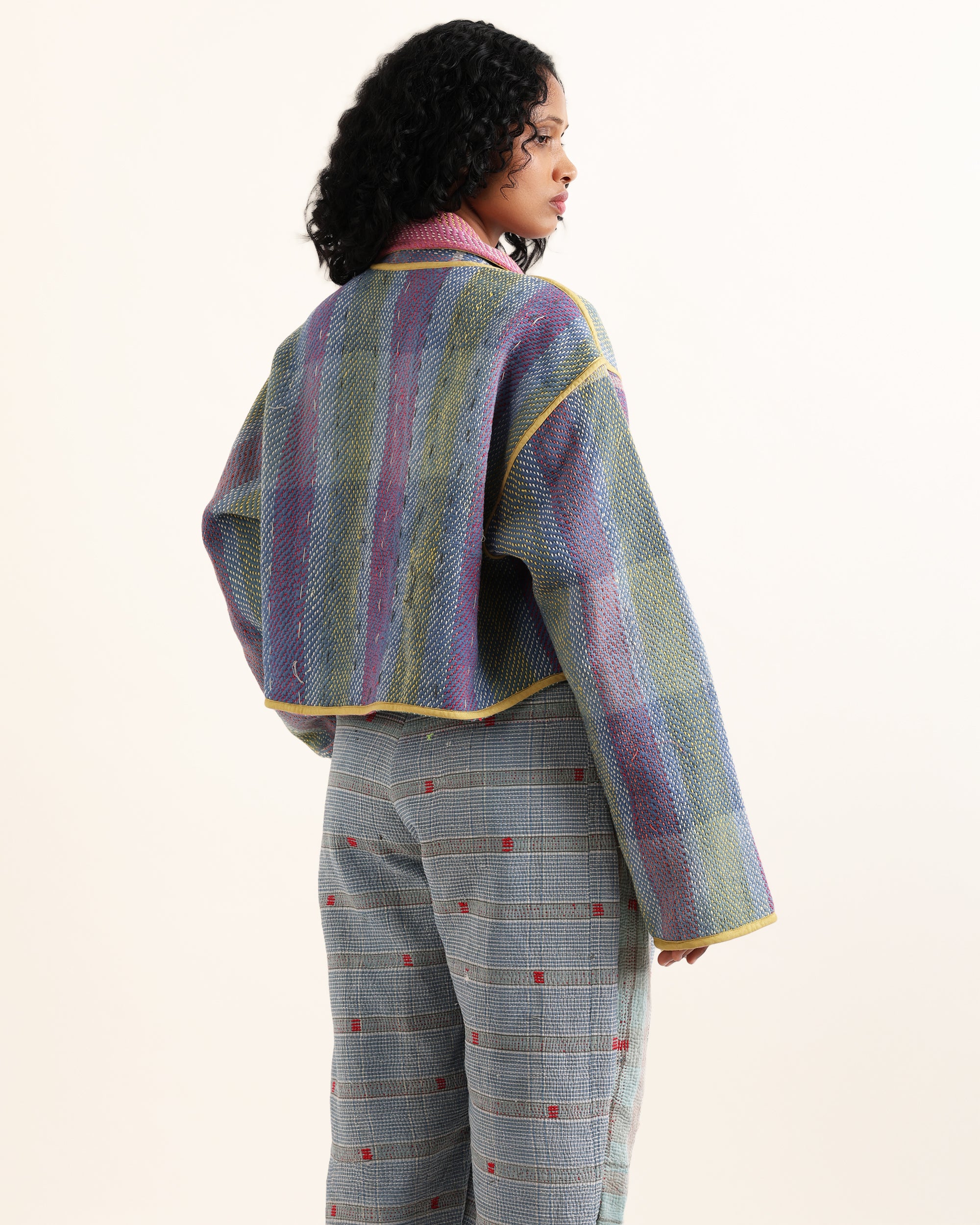 Lopa Reversible Kantha Jacket