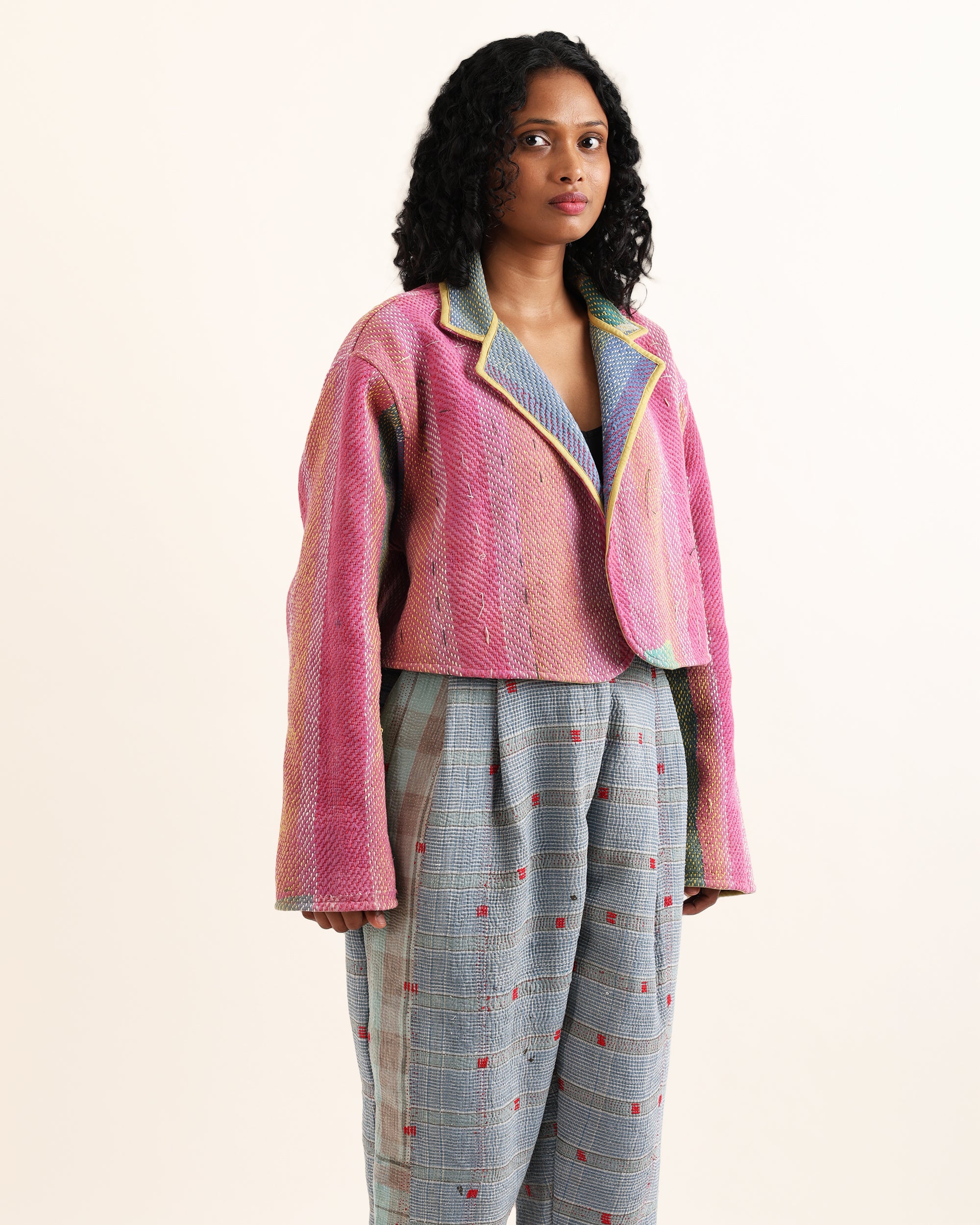 Lopa Reversible Kantha Jacket