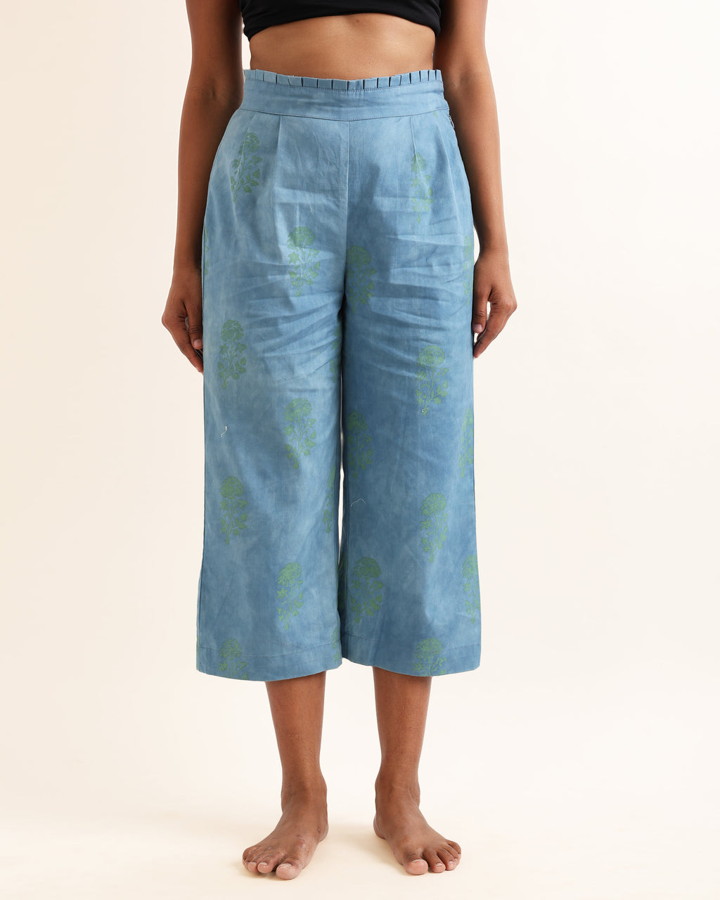 KORA UPCYCLED ONE OF A KIND PRINTED PANTS
