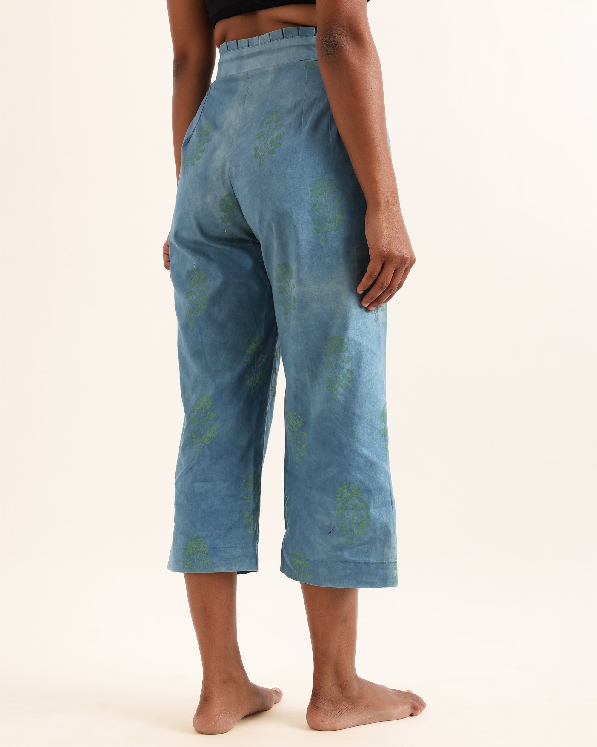 KORA UPCYCLED ONE OF A KIND PRINTED PANTS