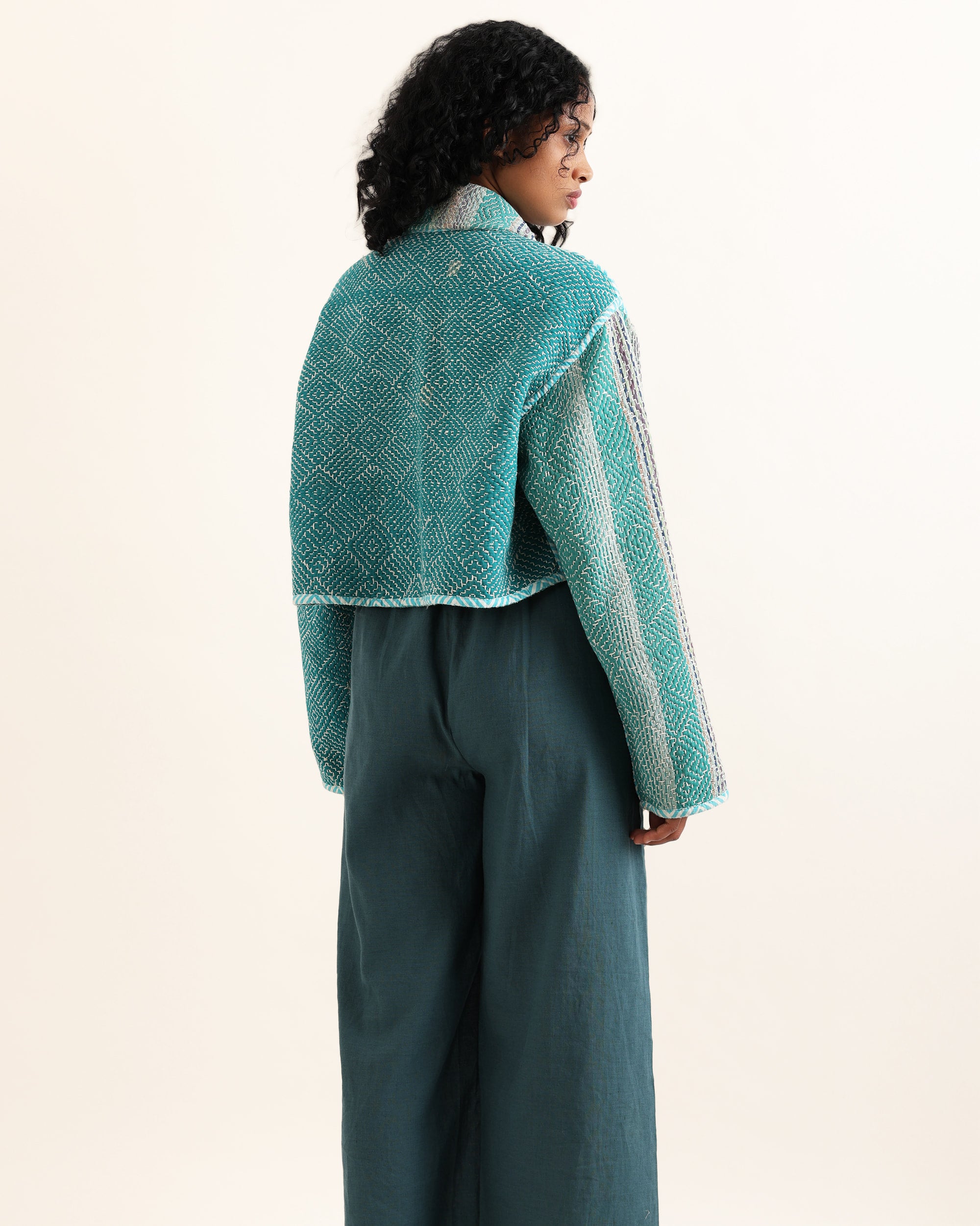 OTTI UPCYCLED ONE OF A KIND STRAIGHT PANTS