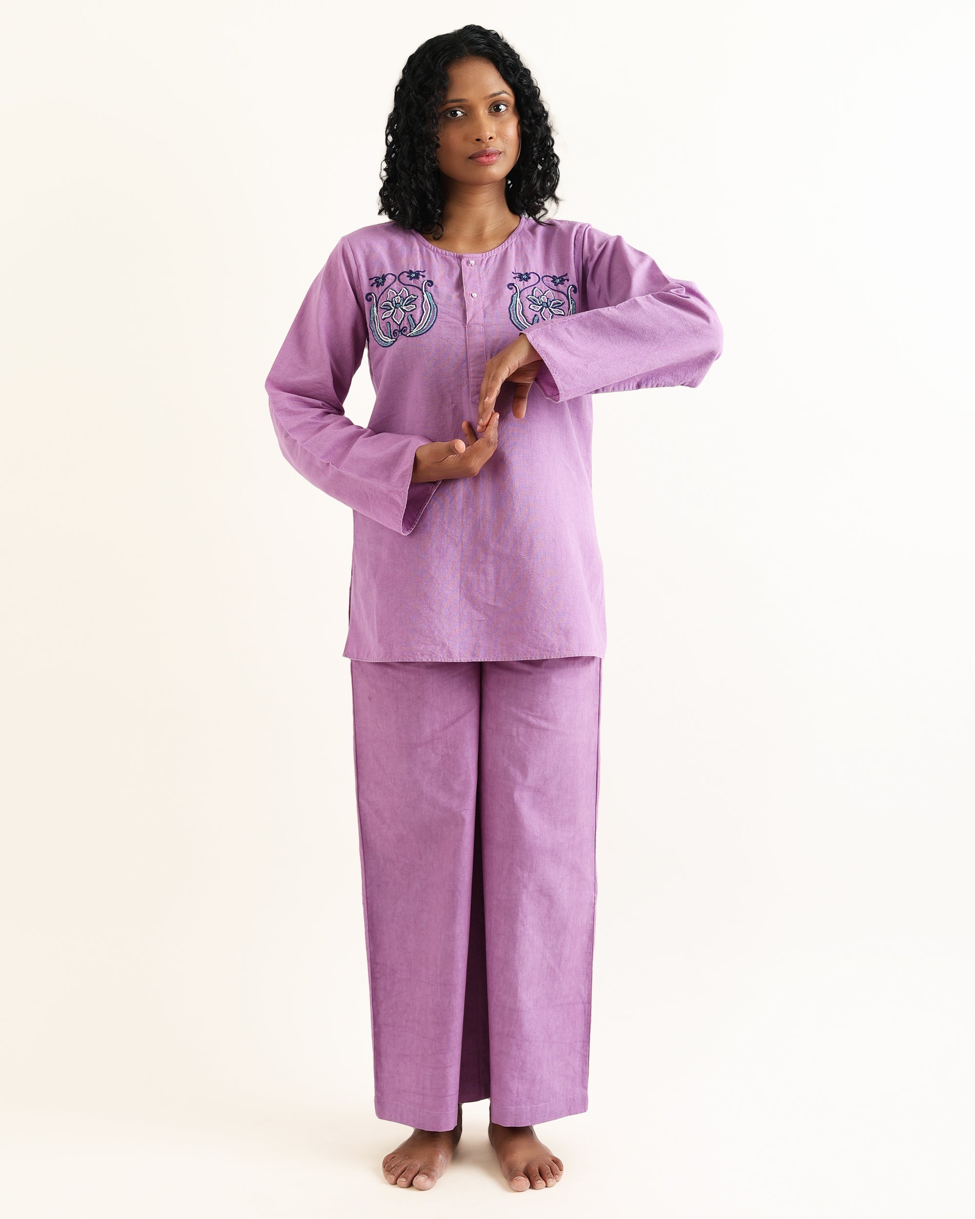 Purple Kurta Co-ord