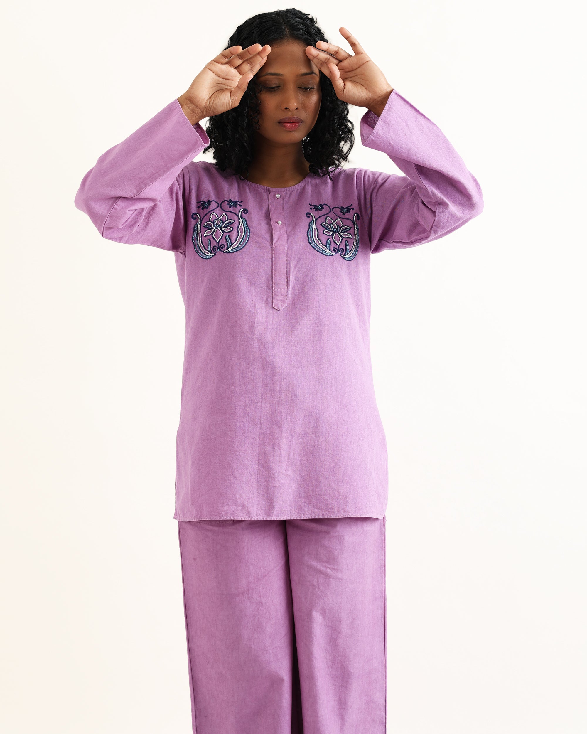 Purple Kurta Co-ord