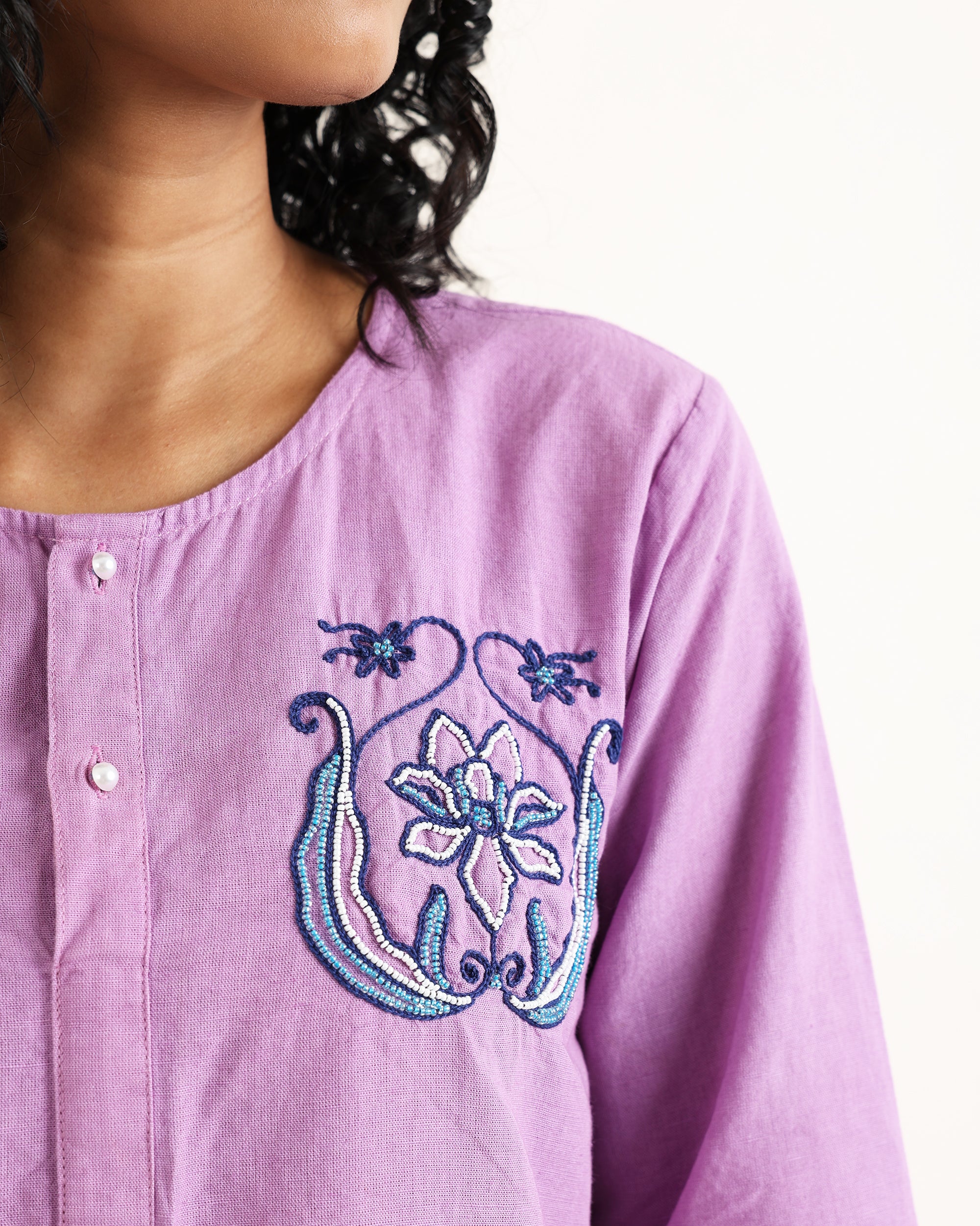 Purple Kurta Co-ord